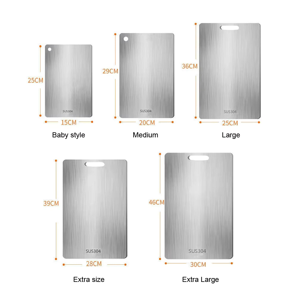 Stainless Steel Panel and Cutting Board S/M/L/XL
