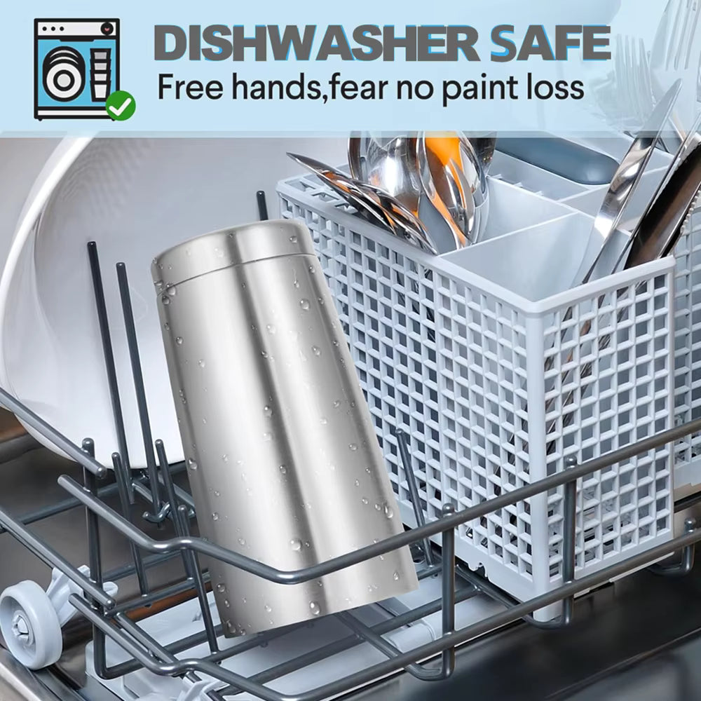 Stainless Steel Double Wall Cup With Straw and Lid 550ml