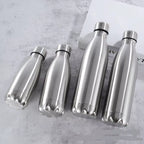 Stainless Steel Single Wall Water Bottle 500/750/1000ml