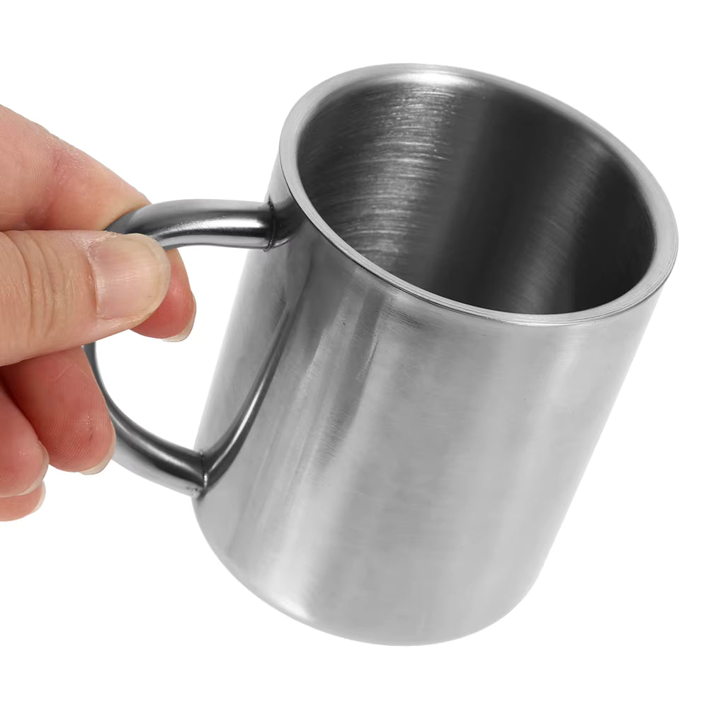Stainless Steel Double Wall Camping Mug 220 ml
