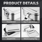 Stainless Steel Lunch Box 1200ml/2400ml