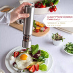 Stainless Steel Electric Salt and Pepper Mill 22,86cm x 5,08cm